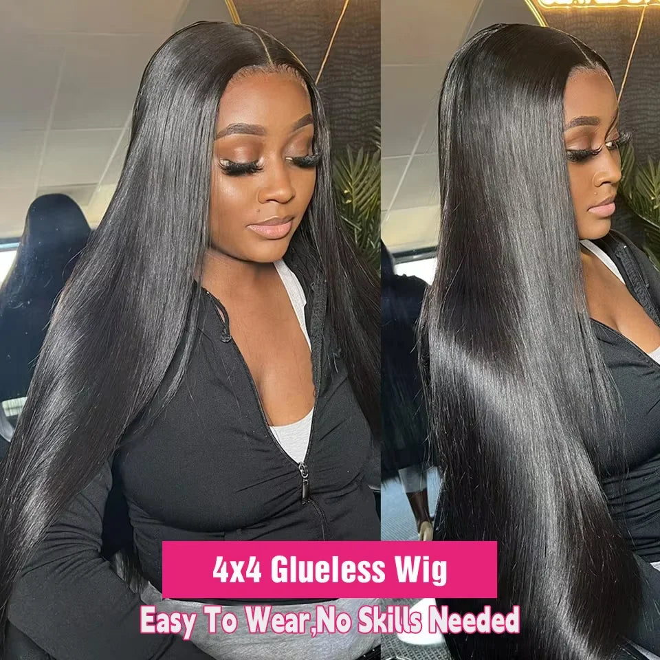 Glueless  Bone Straight Lace Front Wigs