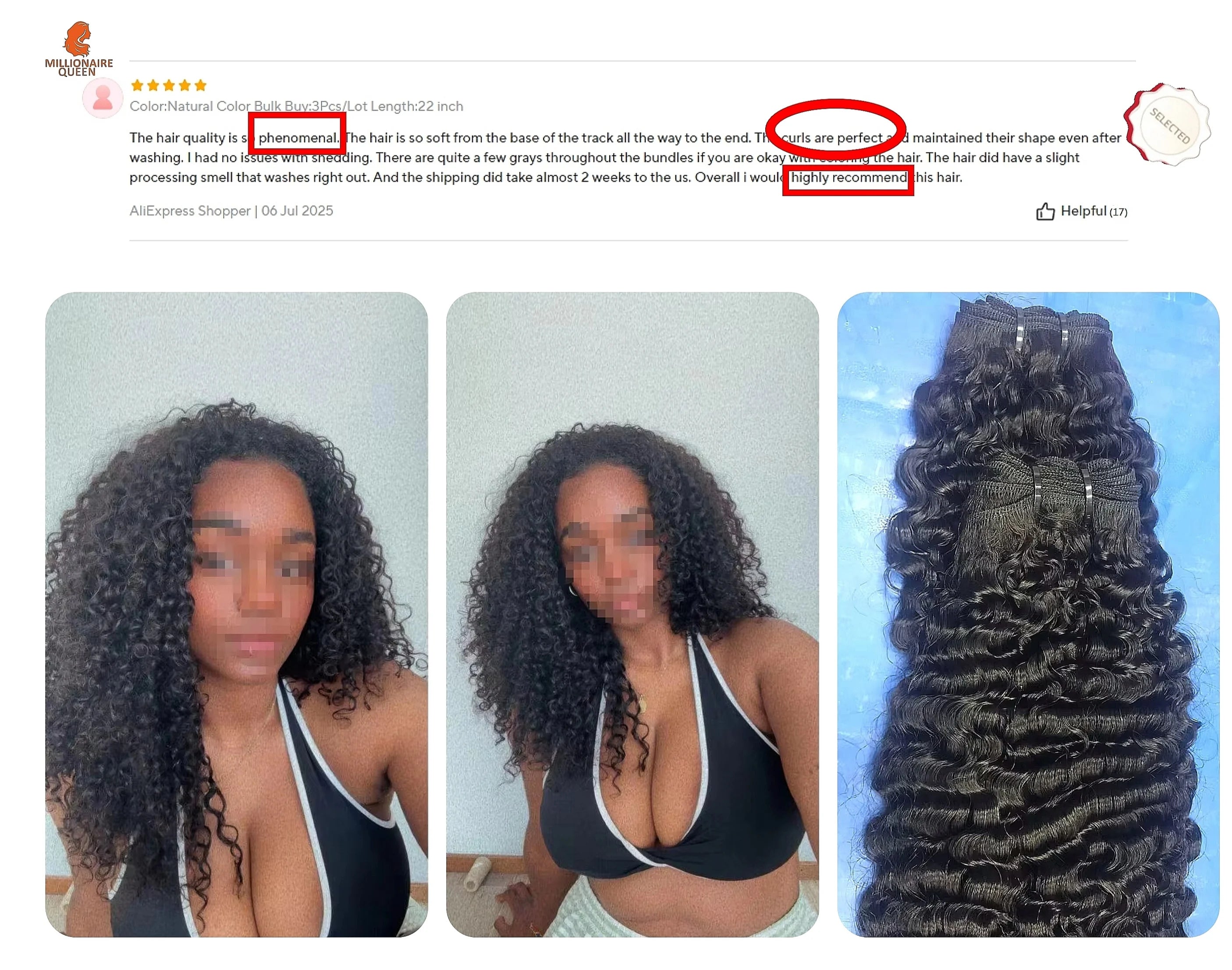 Burmese Raw Curly Hair Bundles
