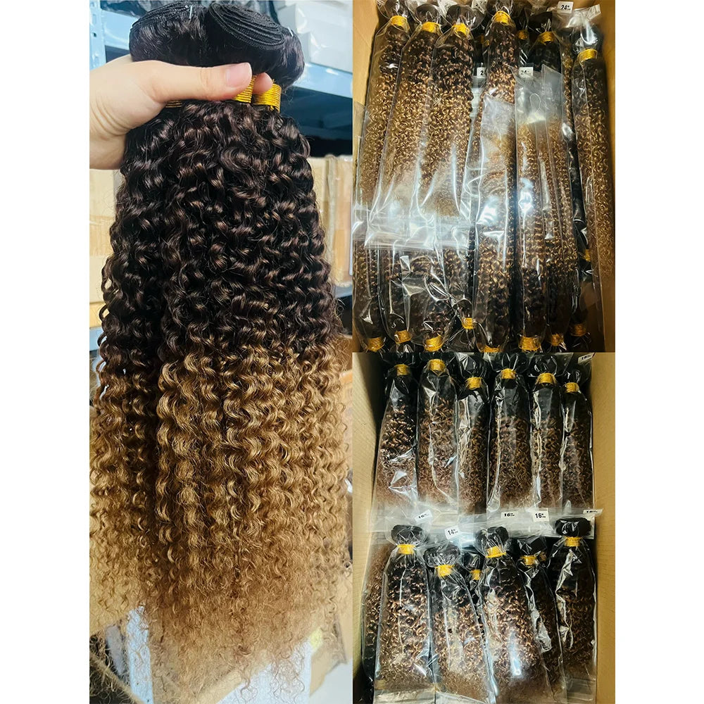 12A Kinky Curly human Hair Bundles