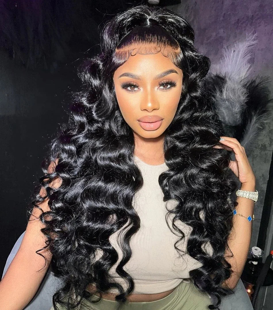 30 40Inch  13x6 HD Lace Frontal Curly Wig