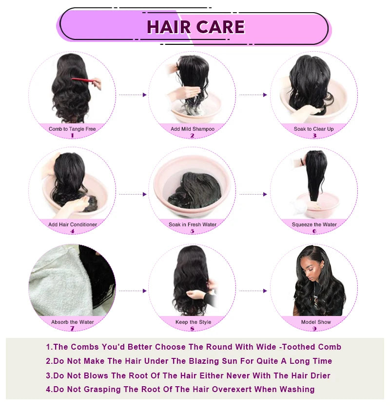 13x6 Lace Frontal Body Wave Human Hair Wigs