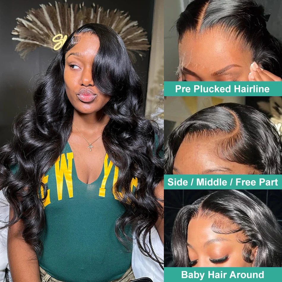 30 40 Inch 13X6 Body Wave Human Hair Wigs