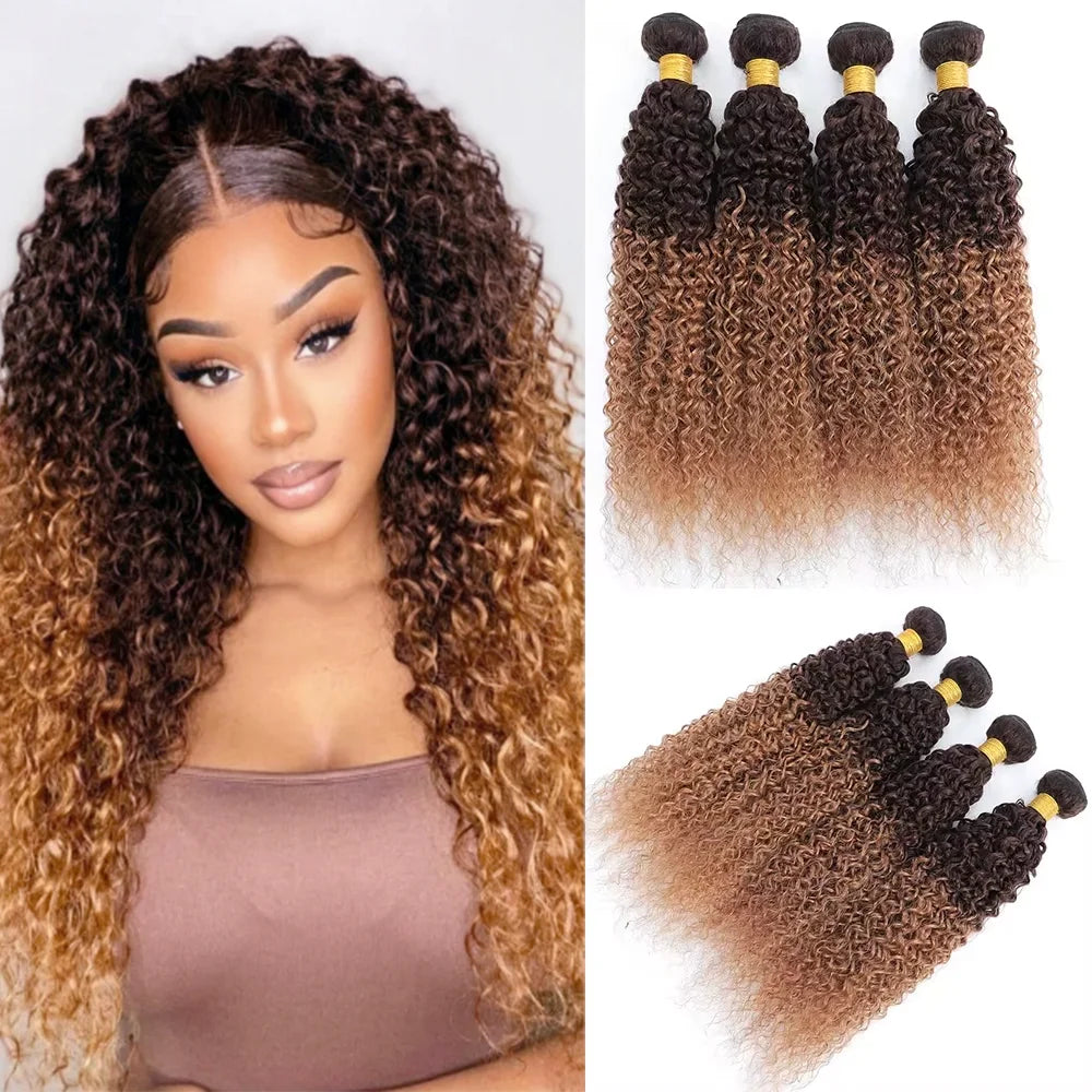 12A Kinky Curly human Hair Bundles