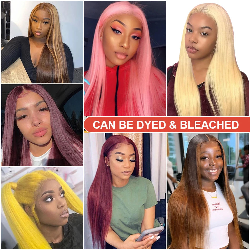 13x4 Bone Straight Lace Front Wig