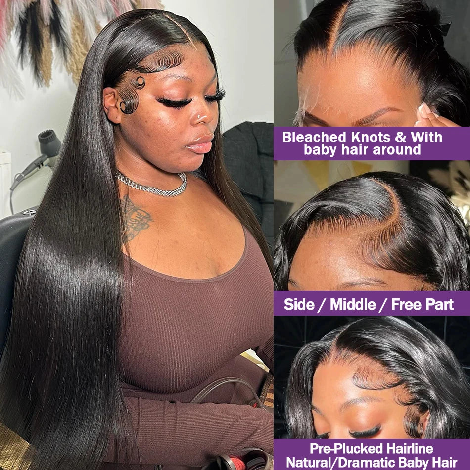 Bone Straight Lace Frontal Wigs